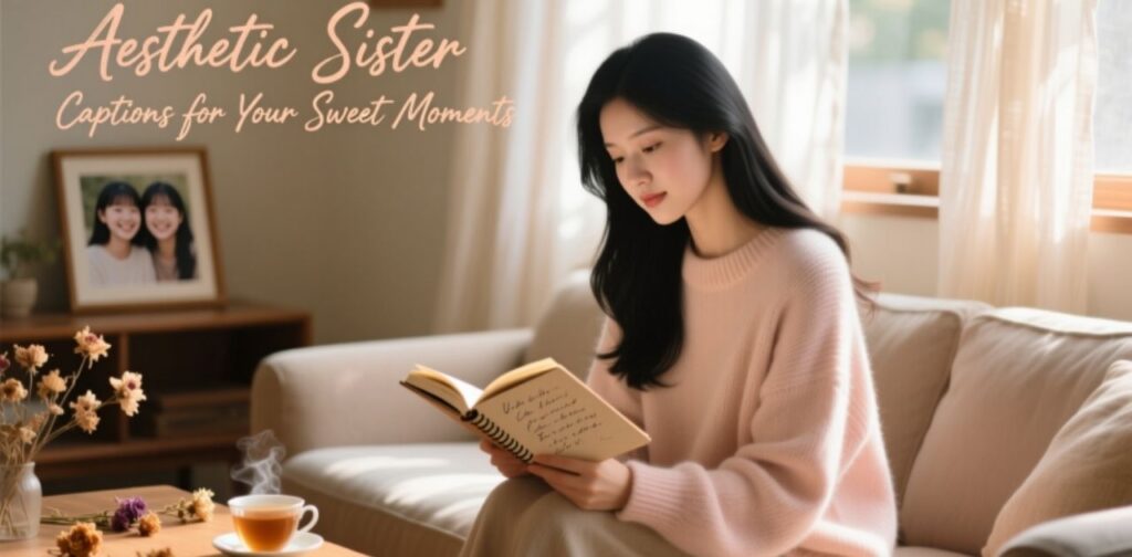 Aesthetic sister captions for sweet and memorable moments shared between sisters.”