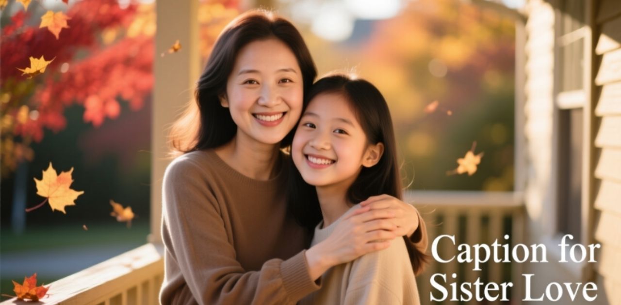 Heartfelt caption for sister love expressing a strong and emotional sibling bond.