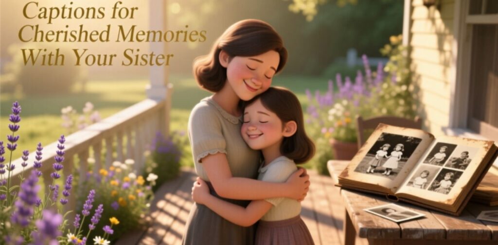 Captions for cherished memories shared with your sister