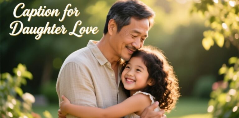 Heartfelt and cute caption for daughter love, expressing affection, pride, and special bond between parent and daughter.