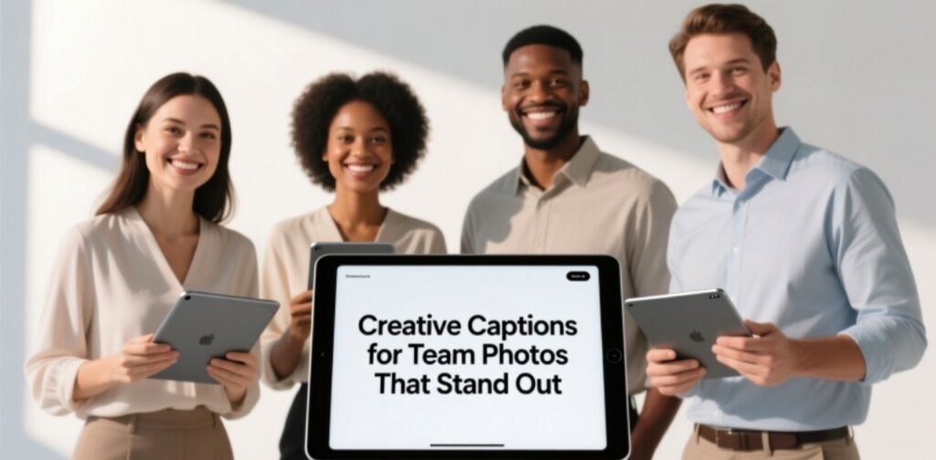 Creative Captions for Team Photos That Stand Out to Showcase Squad Moments, Team Bonding, and Friendship"