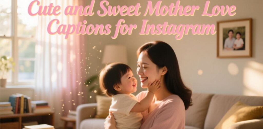 Cute and Sweet Mother Love Captions for Instagram – Adorable and heartfelt captions to express love and affection for moms on social media.