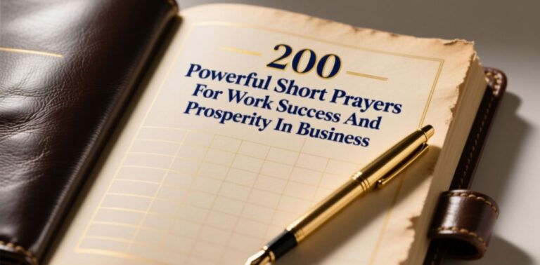 200 Powerful Short Prayers For Work Success And Prosperity In Business to boost career, focus, and divine blessings.