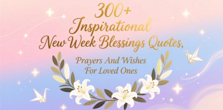 300+ inspirational new week blessings quotes, prayers and wishes for loved ones