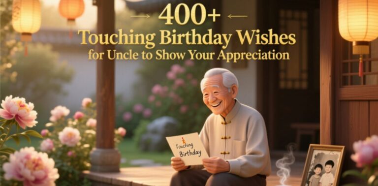 Touching birthday wishes for uncle expressing love and appreciation