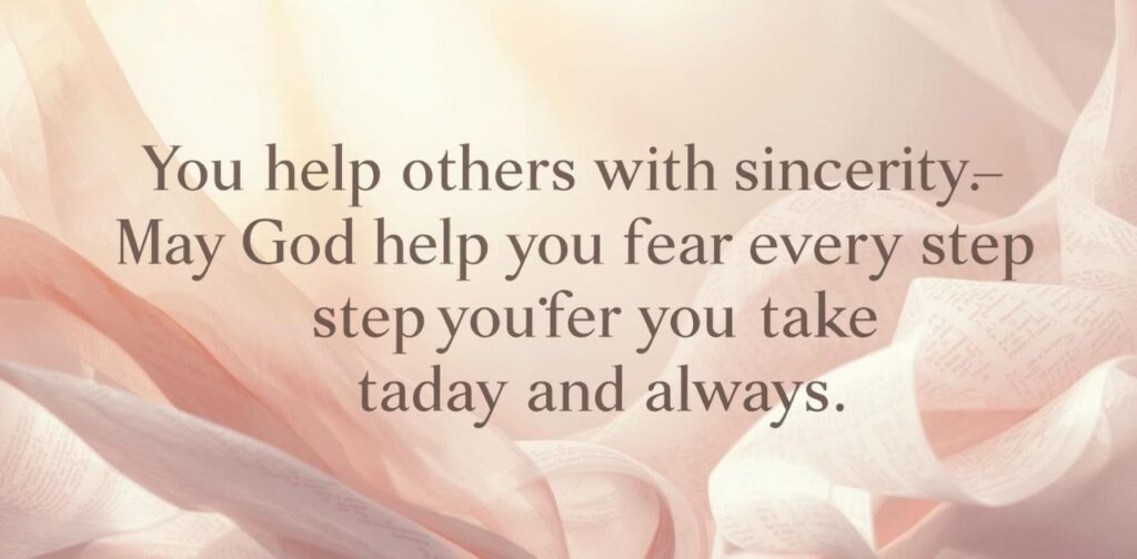 Prayer Message for My Helper