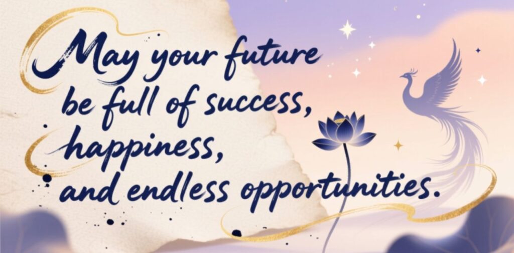 Best wishes from teachers to students for a bright, successful, and inspiring future