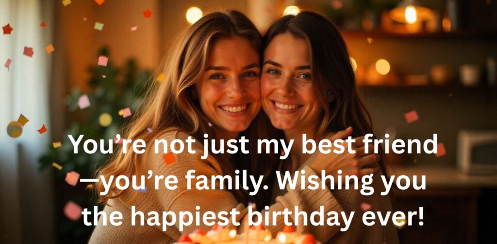 Warm and heartfelt birthday wishes for your best friend to celebrate their special day.