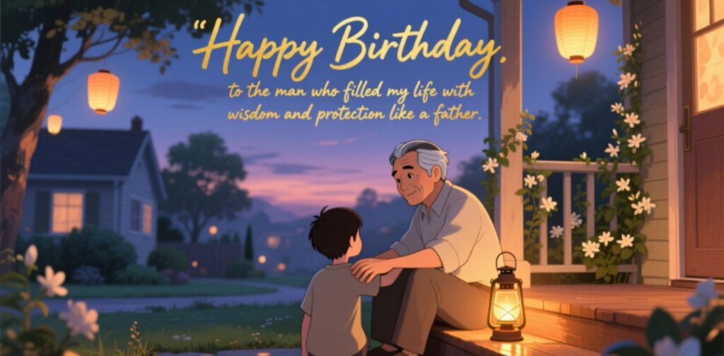 Birthday wishes for uncle like a father filled with love and respect