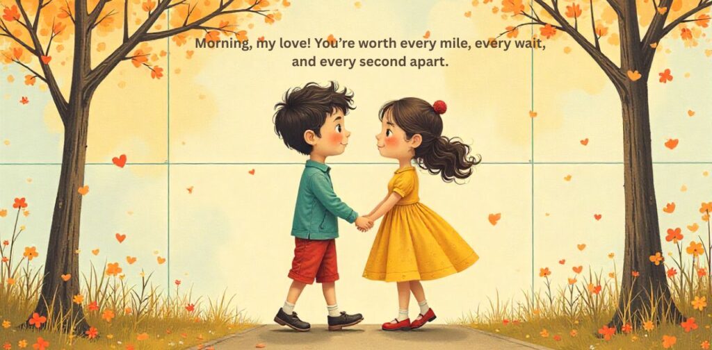 Flirty good morning texts for him to stay connected and playful in a long distance relationship