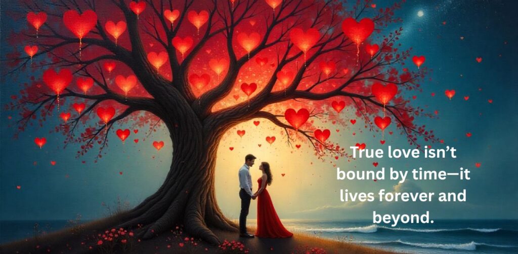 Forever and beyond symbolizing eternal love and timeless connection