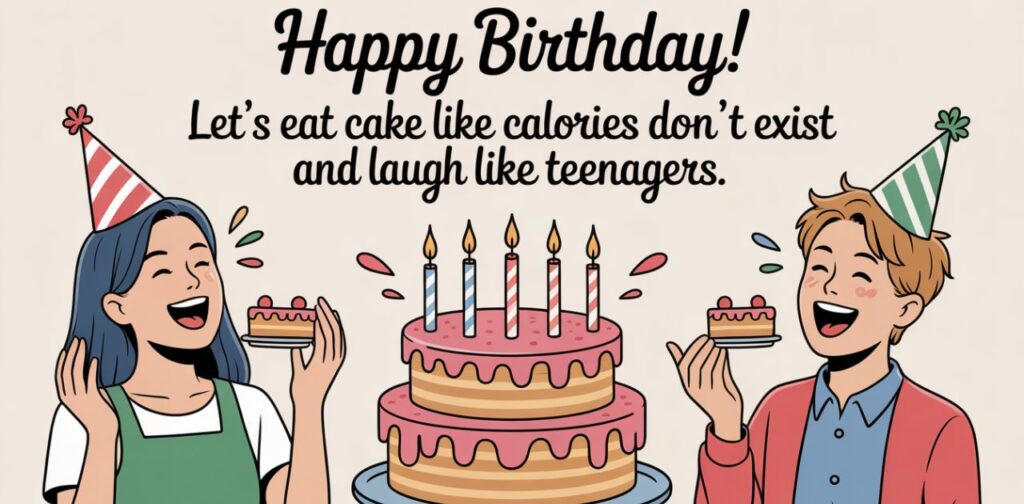 Humorous birthday wishes for friends to make them laugh and celebrate in a fun way.