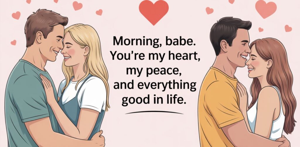Good morning love messages for him to start his day with affection and warmth