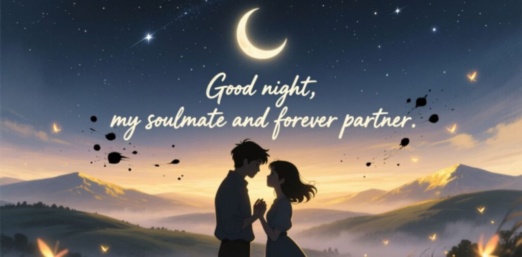 Good night love and trust messages for my wife to show affection, emotional closeness, and devotion before sleep.
