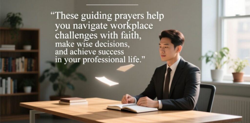 Guiding Prayers for Work Situations to seek divine wisdom, clarity, and success in professional challenges.