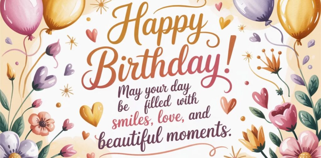 Happy birthday wishes to make her day special and joyful.