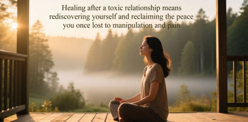 Long Healing After Toxic Relationship Quotes about emotional recovery, self-love, overcoming abuse, setting boundaries, and reclaiming peace.