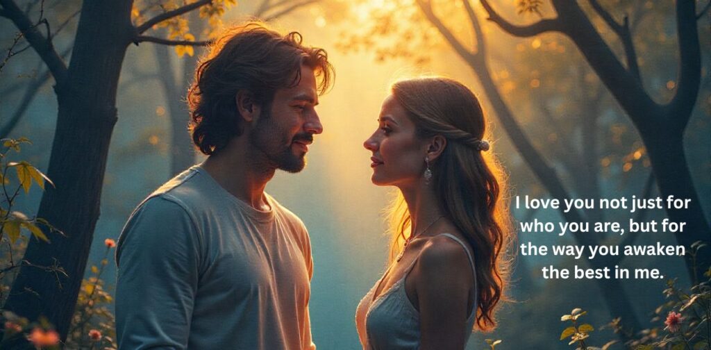 Heartfelt twin flame words for him to express deep love and connection to her