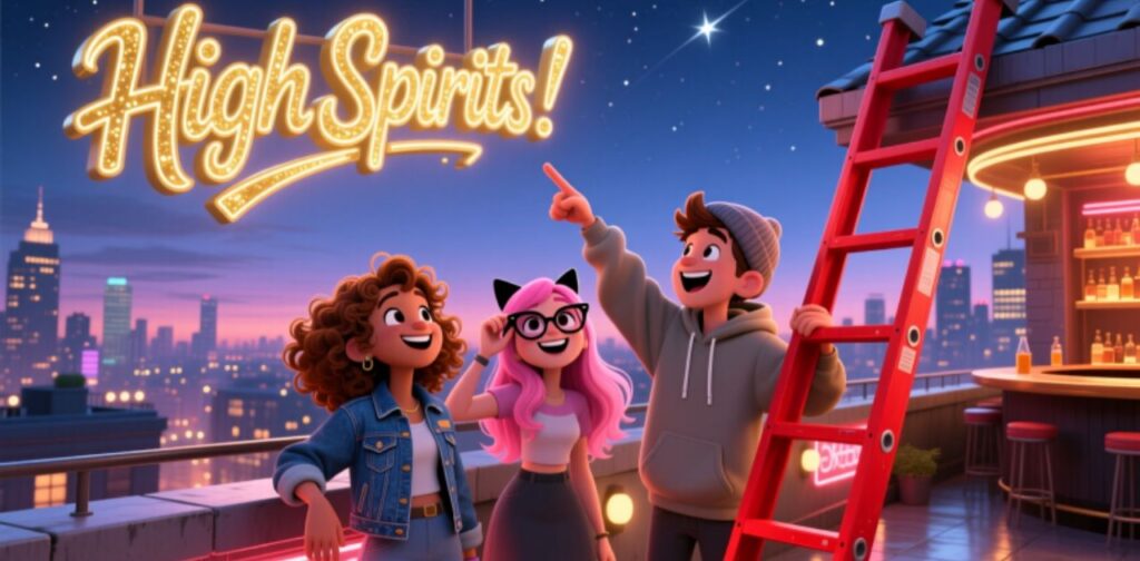 Friends laughing together while sharing inside jokes and silly puns