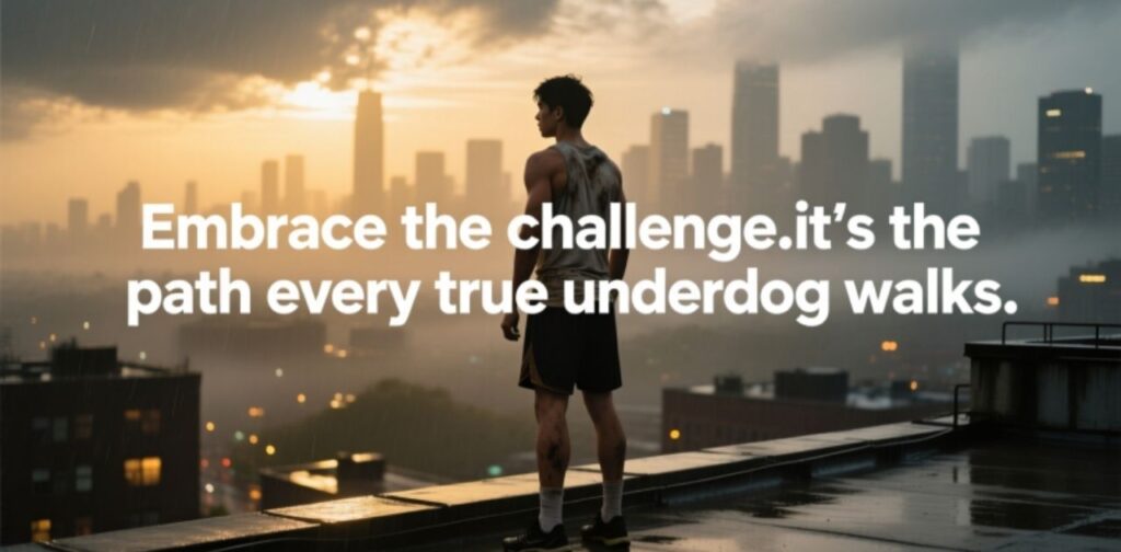 Intentional Underdog Quotes: Embrace the Challenge — image showing determination, courage, and facing challenges with purpose.