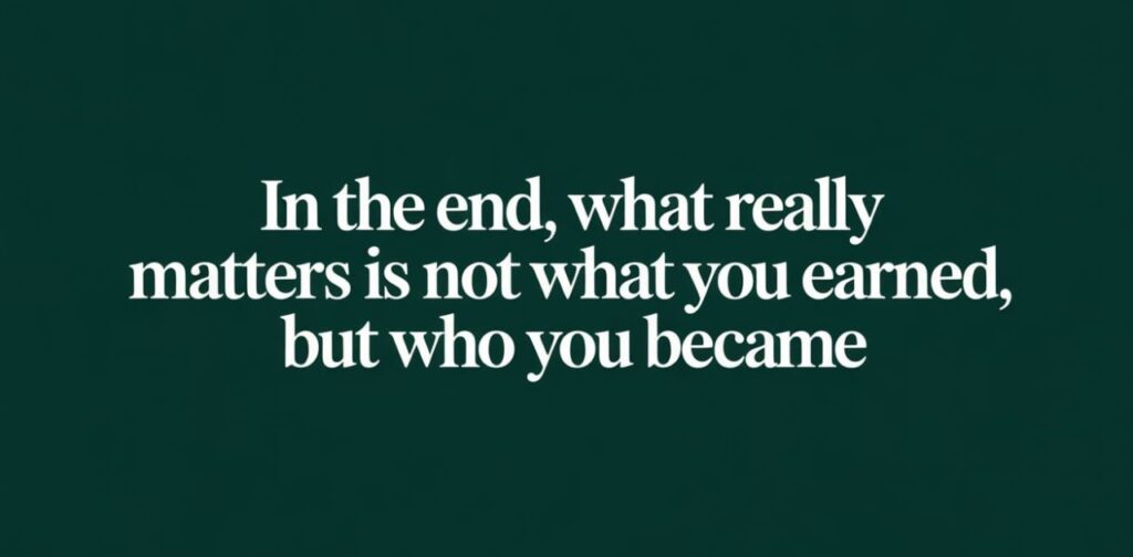 Quotes that show what really matters in life, focusing on love, peace, purpose, and inner happiness