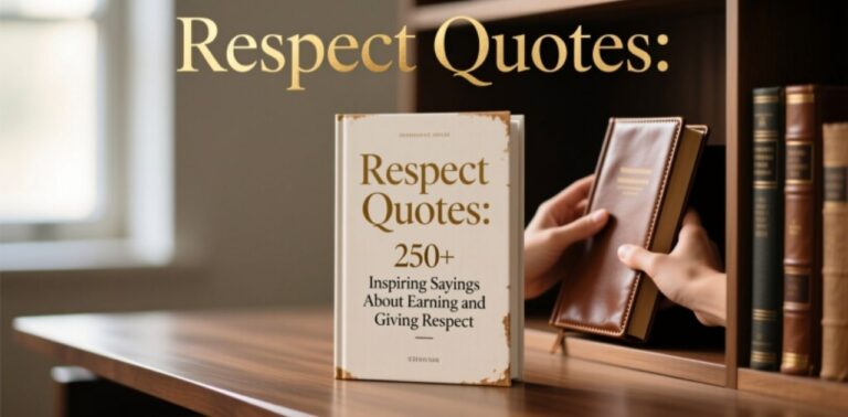 Respect quotes collection with 250+ inspiring sayings about earning respect, giving respect, self-respect, kindness, and positive relationships.