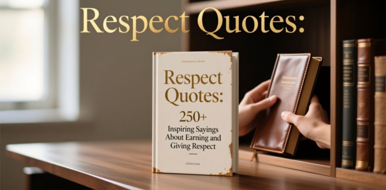 Respect quotes collection with 250+ inspiring sayings about earning respect, giving respect, self-respect, kindness, and positive relationships.