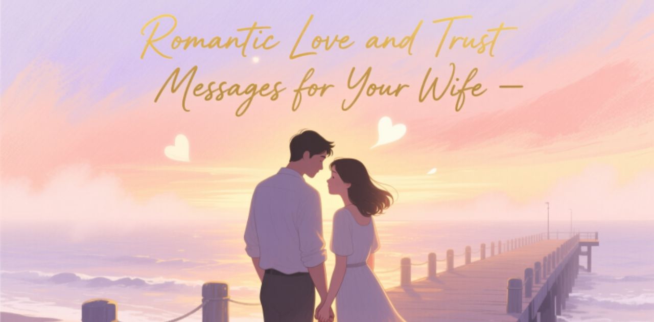 Romantic Love and Trust Messages for Your Wife to express deep affection and emotional connection