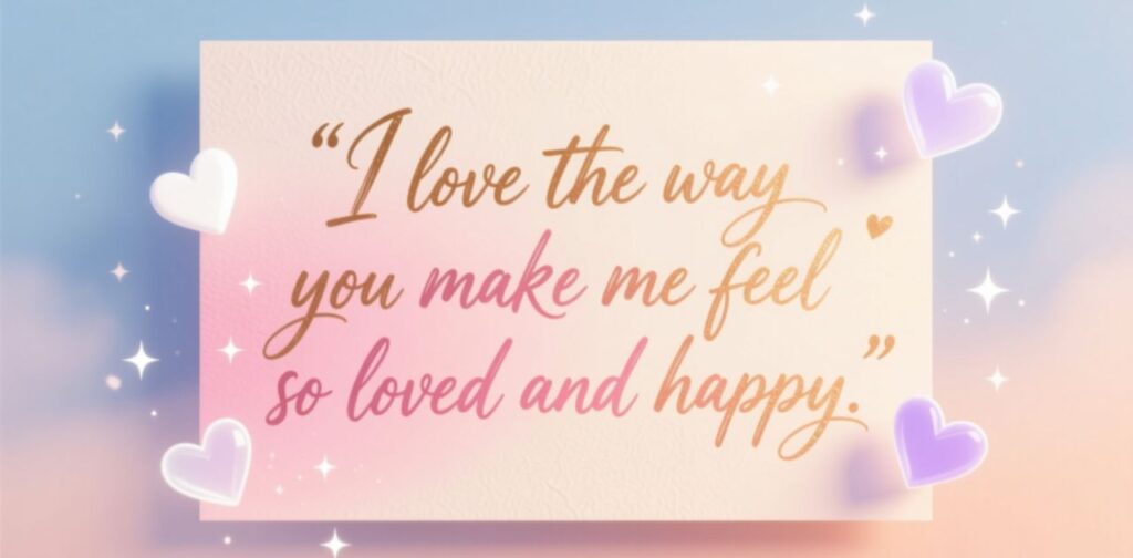 Romantic things to say to your girlfriend to make her feel loved and cherished.