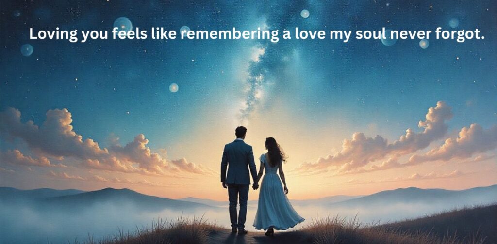 Romantic twin flame connection symbolizing deep soul love