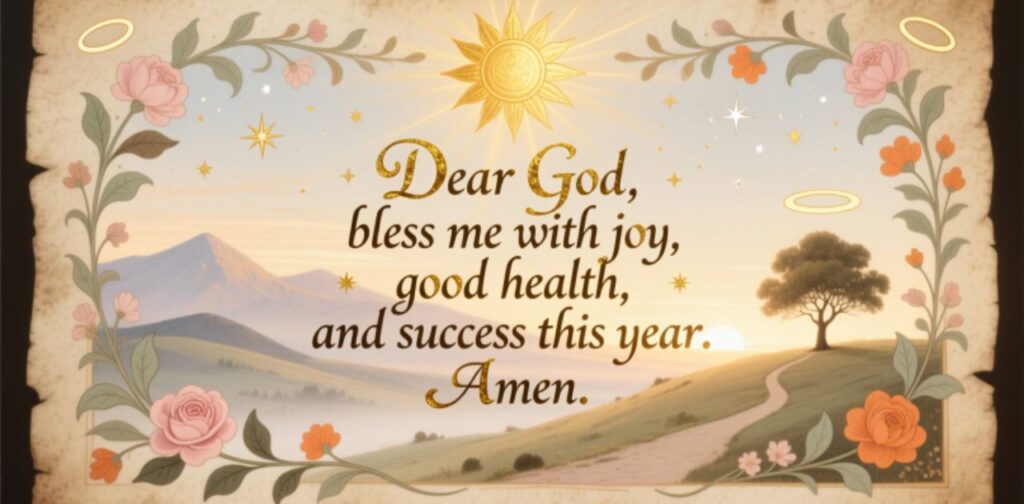 Short birthday prayer for myself for happiness, health, and success.