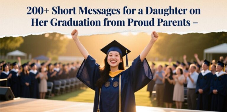 "Heartfelt Short Message For A Daughter On Her Graduation