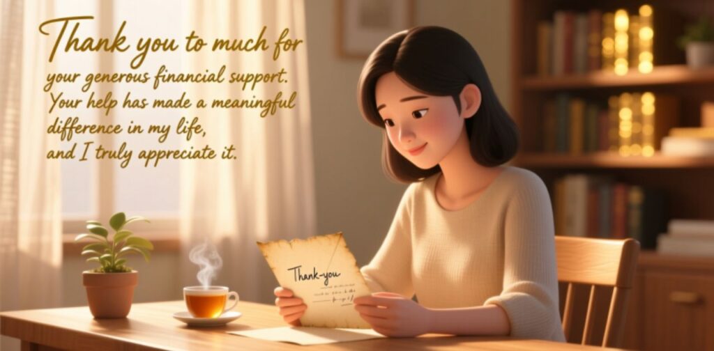Authentic ways to express gratitude for financial assistance and show appreciation for monetary support.