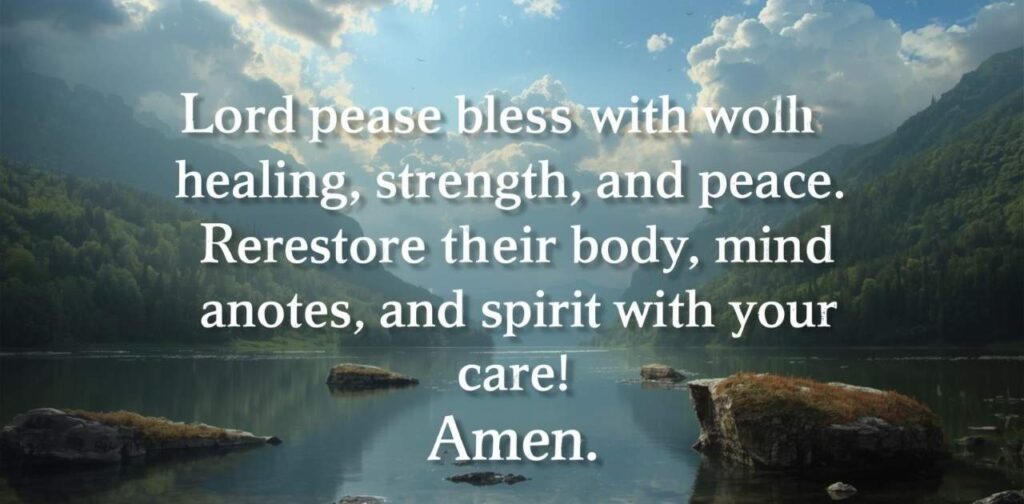 Short Prayer for Healing and Recovery for Someone to seek divine comfort, strength, and health restoration.
