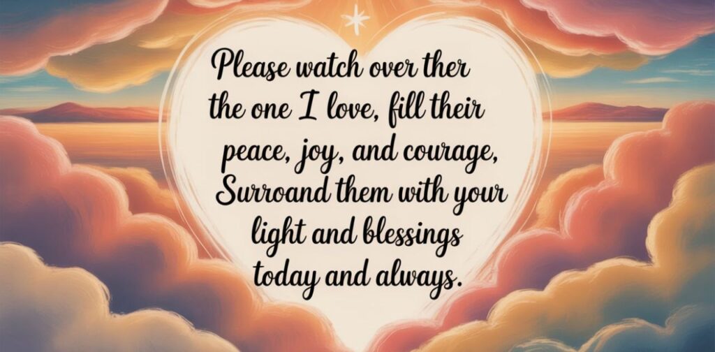 Sweet Short Prayer For Someone Special to share love, comfort, and blessings with someone you love.