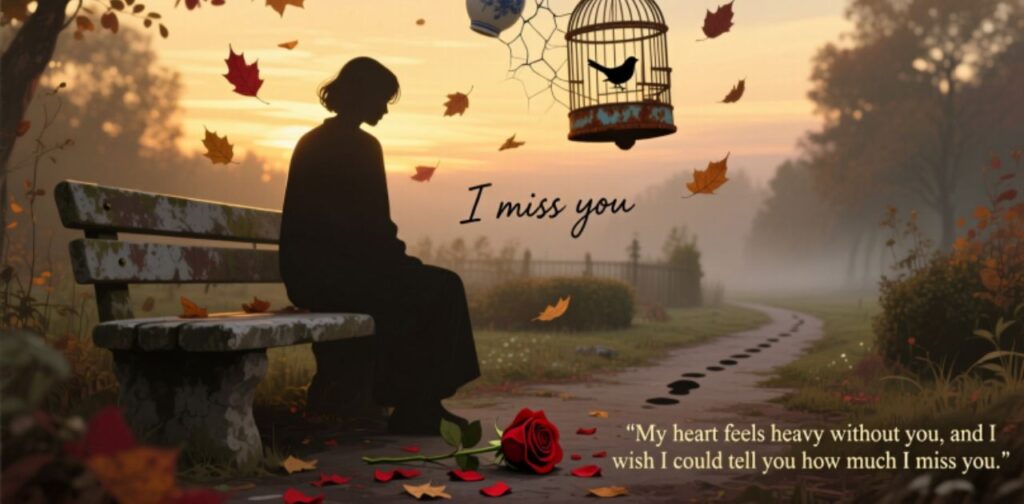 Short sad love messages for him expressing deep emotions, heartfelt feelings, and gentle love during difficult moments.
