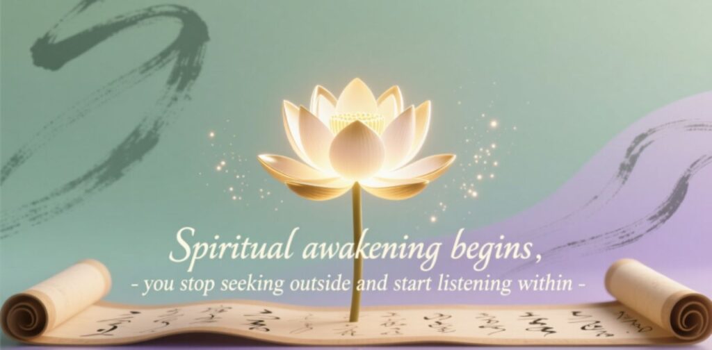 Spiritual awakening symbolizing inner growth and higher consciousness