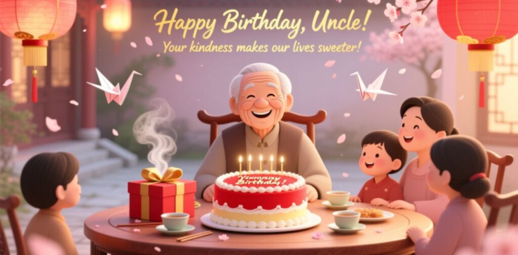 Sweet birthday wishes for uncle filled with love and warmth