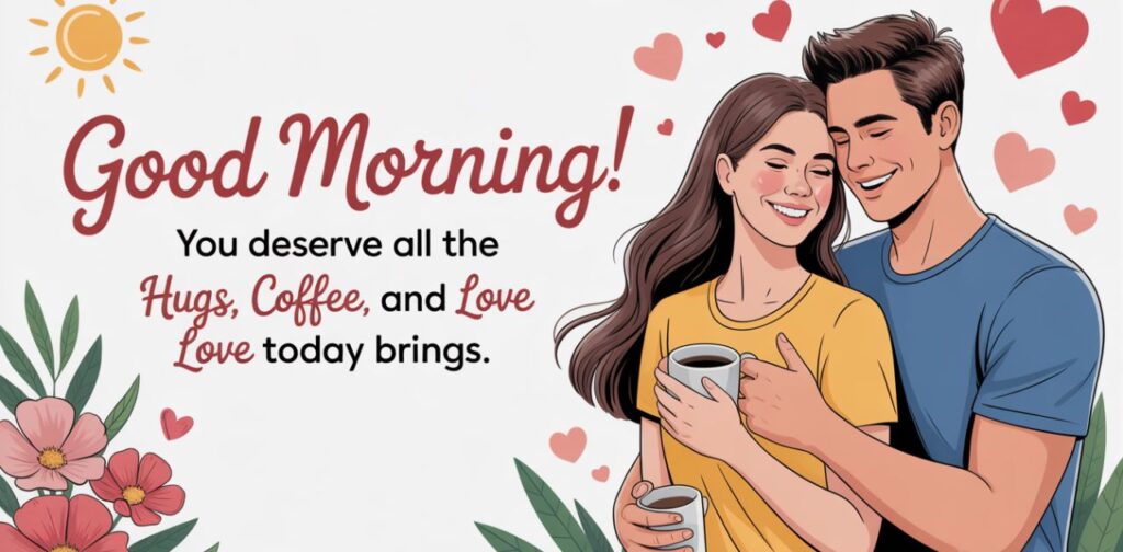 Sweet good morning texts for him to brighten his morning, make him feel special, and strengthen your bond