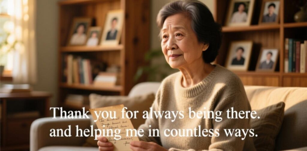 Heartfelt thank you messages expressing gratitude for everything someone does, highlighting support, kindness, and thoughtful gestures.