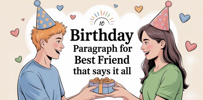A heartfelt birthday paragraph for your best friend expressing love, memories, and appreciation.