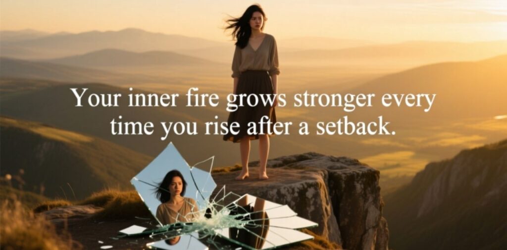 Underdog Quotes to Feed the Fire — motivational image symbolizing inner strength, determination, and resilience burning bright.