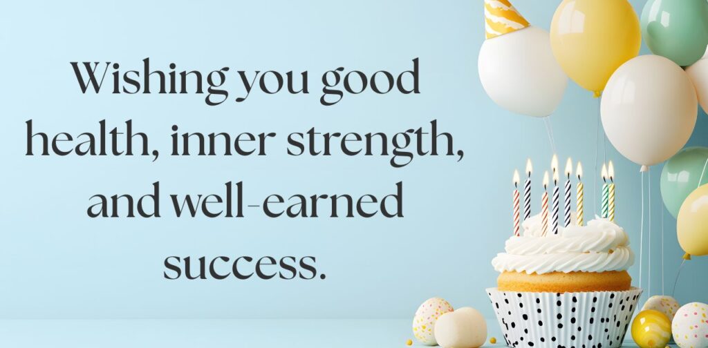 Wellness and triumph wishes for health, success, and victory.