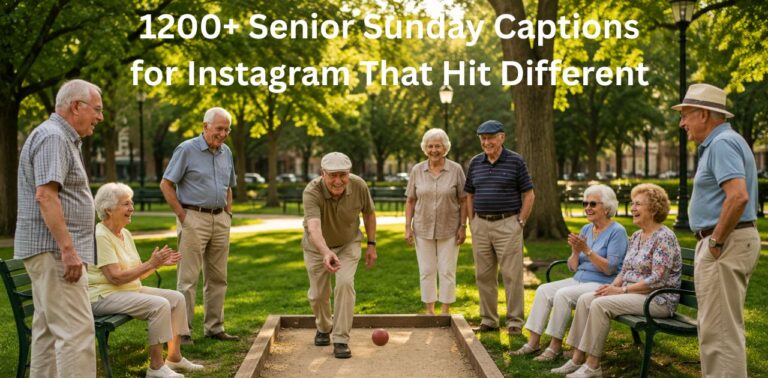 1200+ Senior Sunday Captions for Instagram That Hit Different’ with a clean social media caption theme.