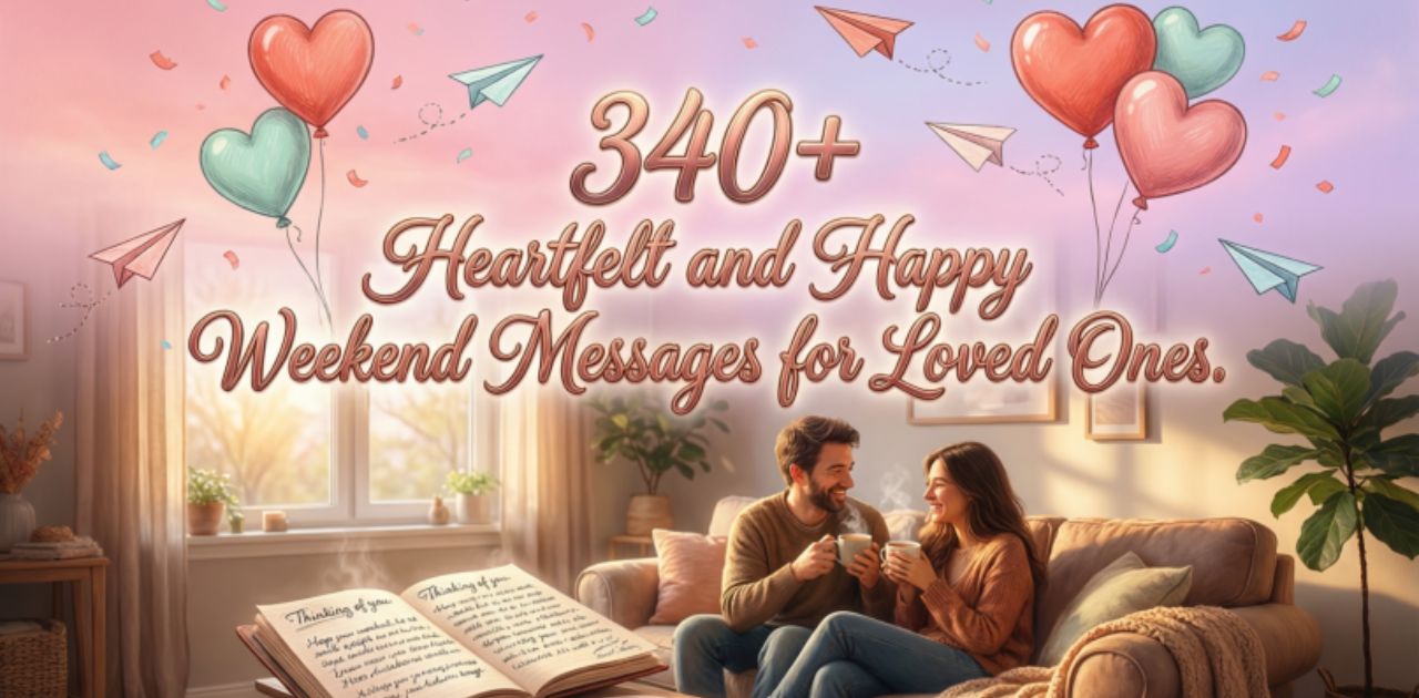 340+ heartfelt and happy weekend messages for loved ones, expressing love, joy, positivity, and warm wishes for a joyful weekend.