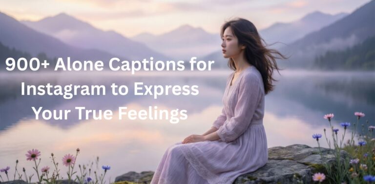 Collection of 900+ Instagram alone captions to express loneliness, emotions, and true inner feelings.
