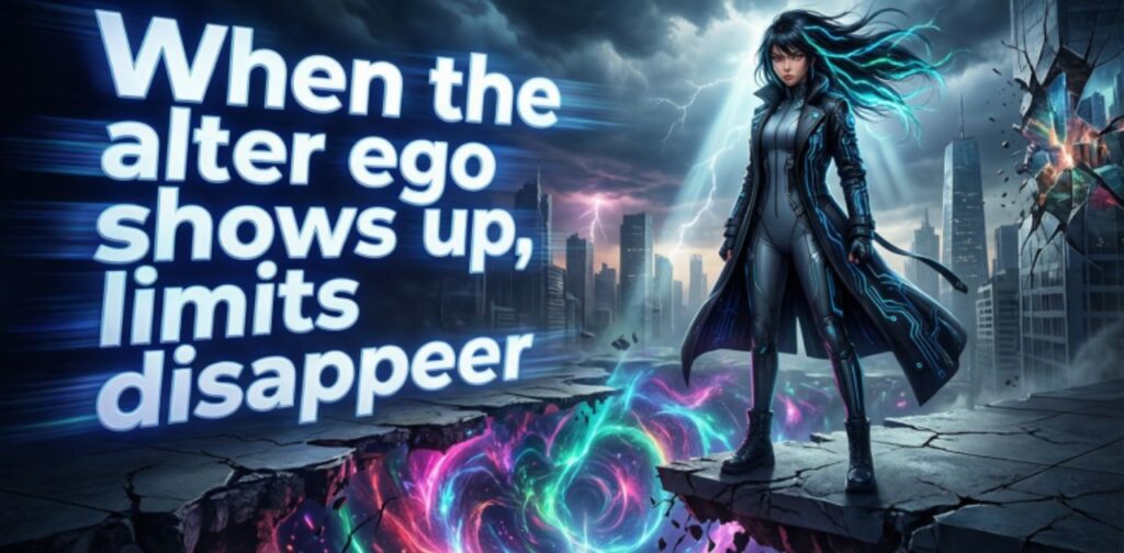 Alter ego captions for Instagram showing a bold, confident, and fearless side with mystery and strong personality vibes.