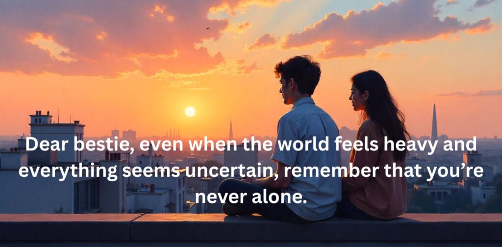 Long heartfelt paragraphs to support and encourage a best friend during tough times