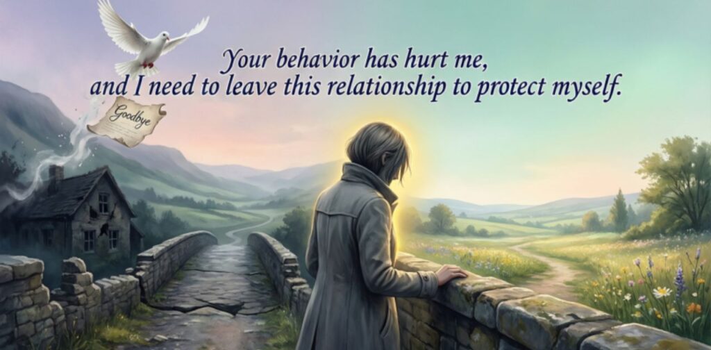 Breakup texts to safely end an abusive or toxic relationship with clarity and self-respect