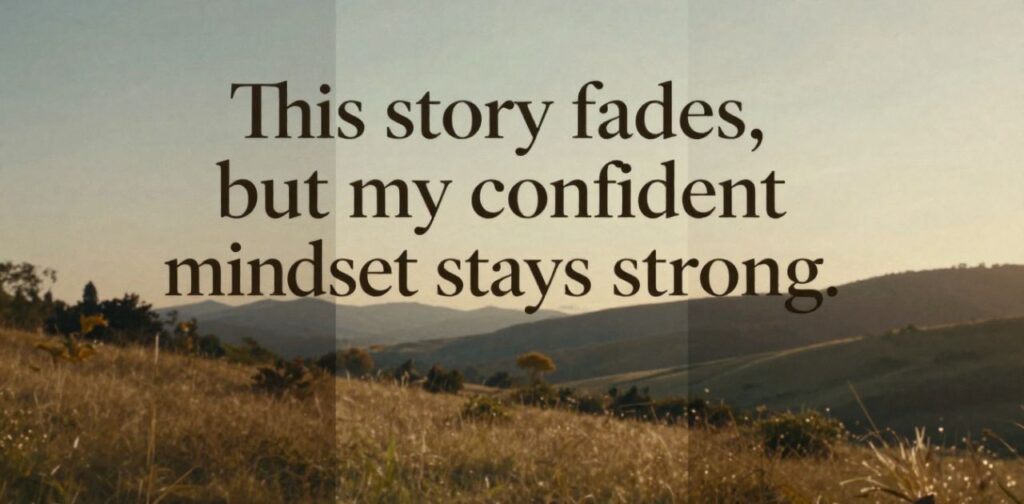 Ego captions for Instagram story showing confidence, self-respect, bold attitude, and fearless mindset in short text style.